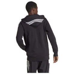 ADIDAS 3-Stripes FT Full Zip Hoody - Hoodie -Maloja || The North Face || Patagonia Shop adidas 3 stripes ft full zip hoody hoodie detail 8