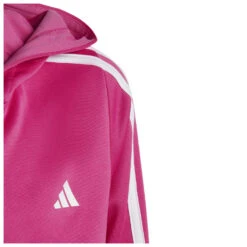 ADIDAS Girl's Training Essentials 3-Stripes Full-Zip - Hoodie -Maloja || The North Face || Patagonia Shop adidas girls training essentials 3 stripes full zip hoodie detail 4