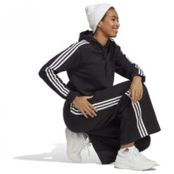 ADIDAS Women's 3-Stripes FT CR Hoody - Hoodie -Maloja || The North Face || Patagonia Shop adidas womens 3 stripes ft cr hoody hoodie detail 4